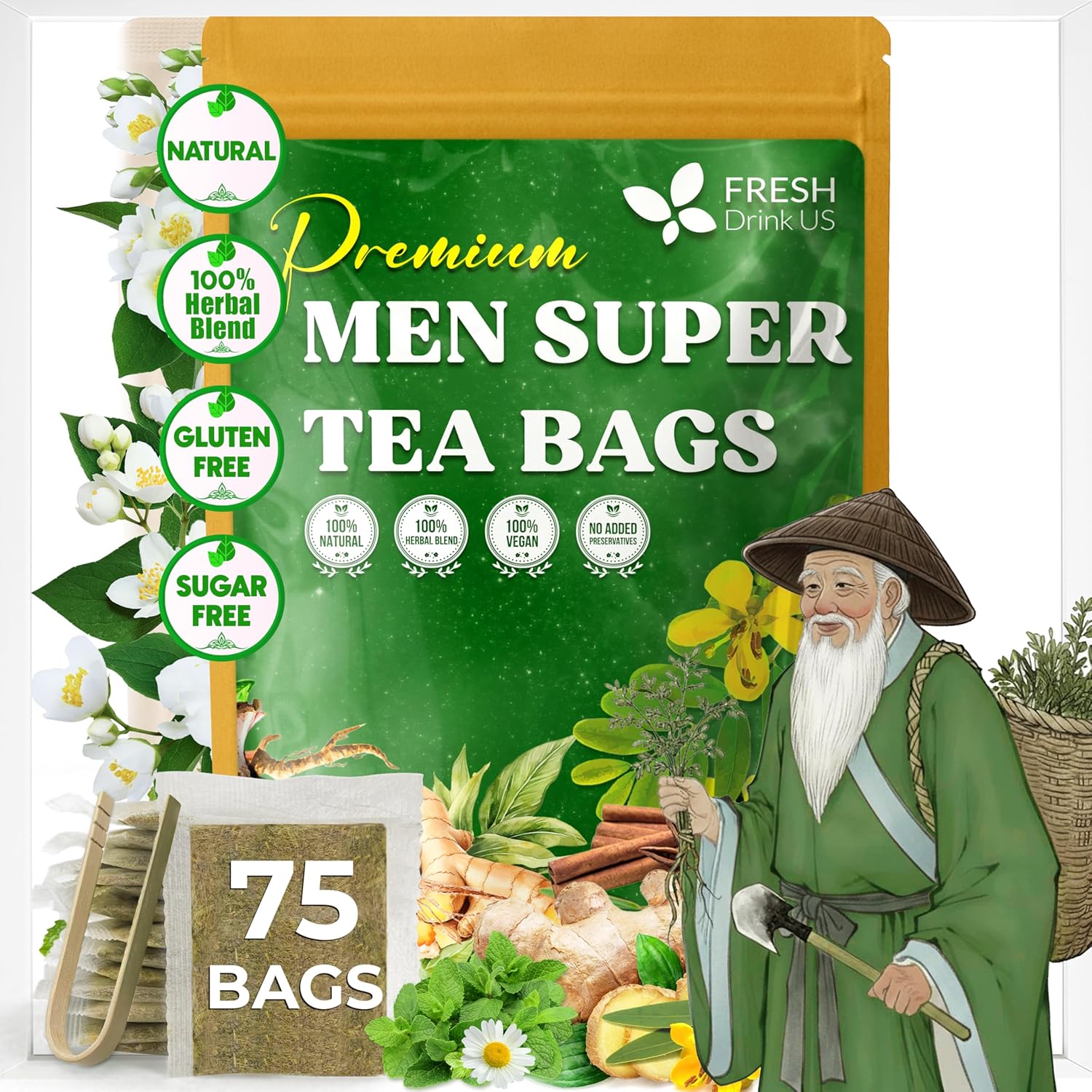 FreshDrinkUS Super Tea per Uomo – vista 1